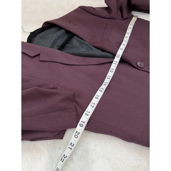 NWOT TOPMAN Size US 38 Skinny Suit Jacket Two Button color Berry - Picture 4 of 13